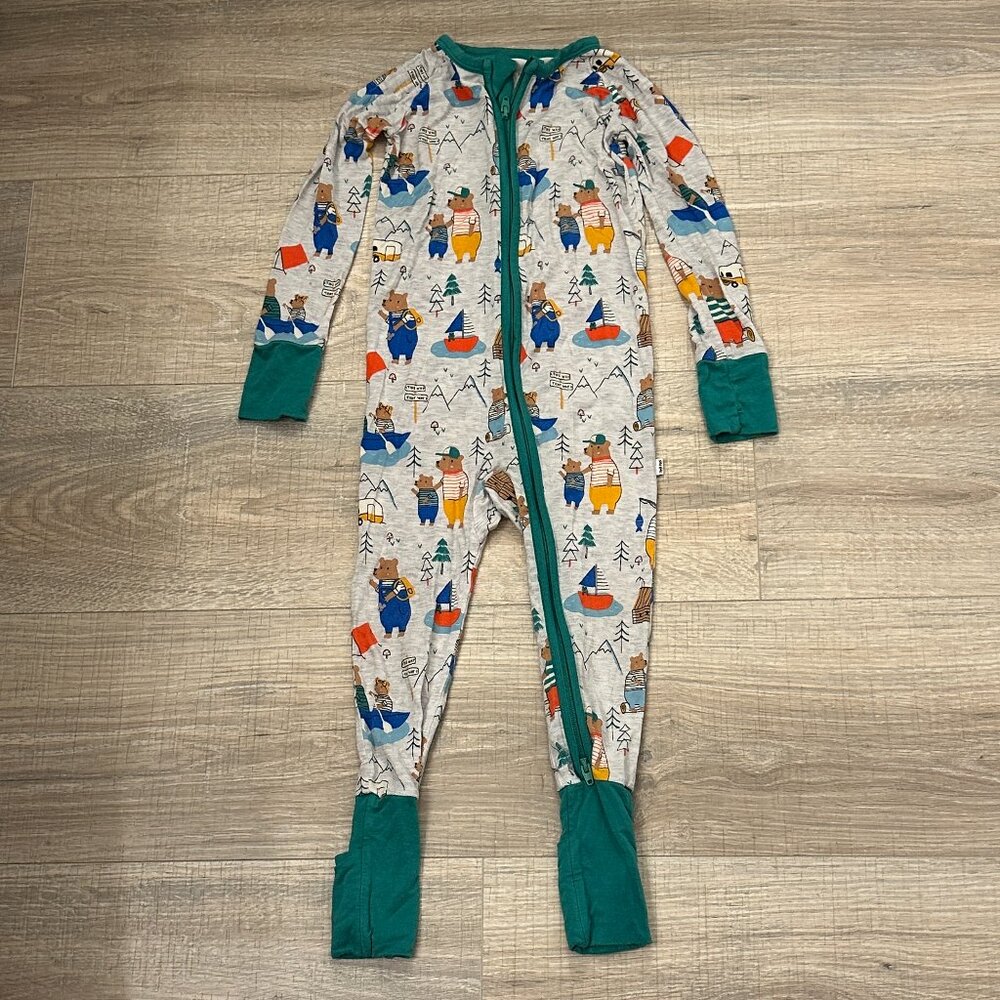 Little Sleepies "Camping Bears" Romper